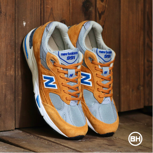 Giày New Balance 991 Made In England 'Yellow Blue' M991YBG - Ảnh 4
