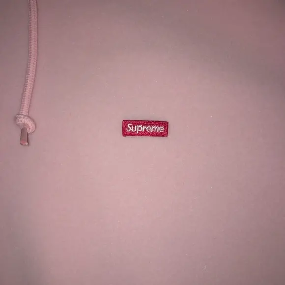 Alternative view of Áo Supreme Mini Box Logo Pink Hoodie SUP434