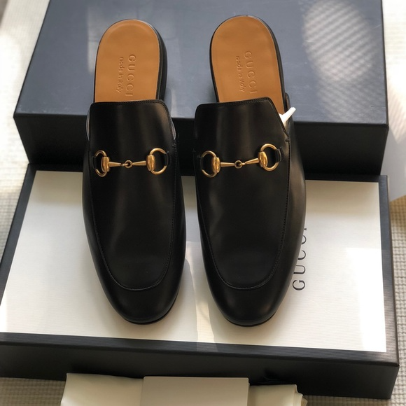 Giày Gucci Princetown leather Slipper 426219-BLM00-1000 - Ảnh 6