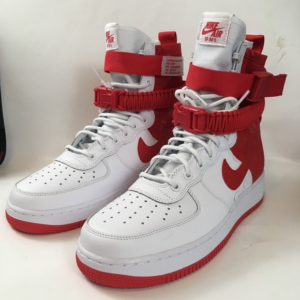 Alternative view of Giày Nike SF-AF1 High White 'University Red' AR1955-100
