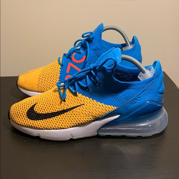 Giày Nike Air Max 270 Flyknit 'Blue Orbit' AO1023-800 - Ảnh 2