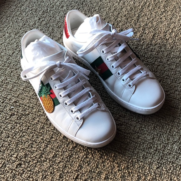 Giày Gucci Wmns Ace 'Pineapple' 431920-A38G0-9064 - Ảnh 4