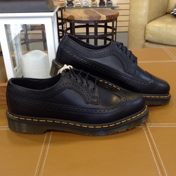 Giày Dr. Martens 3989 Yellow Stich Brogue 'Black' 22210001 - Ảnh 5