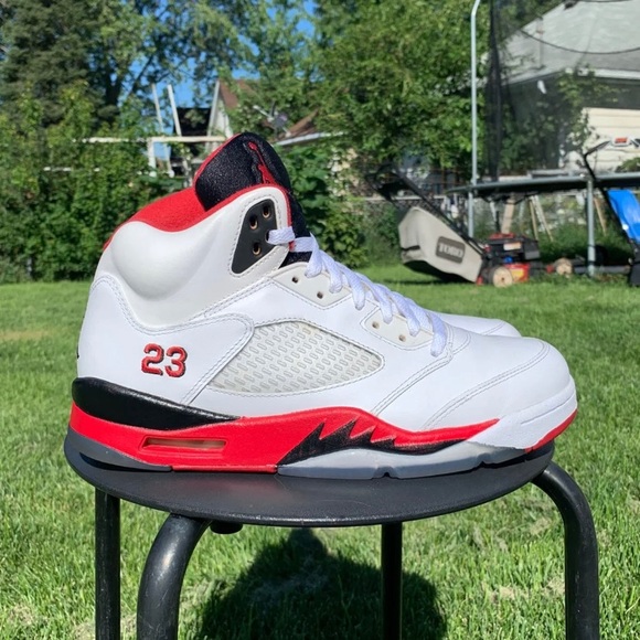 Giày Nike Air Jordan 5 Retro 'Fire Red' 2013 136027-120 - Ảnh 3