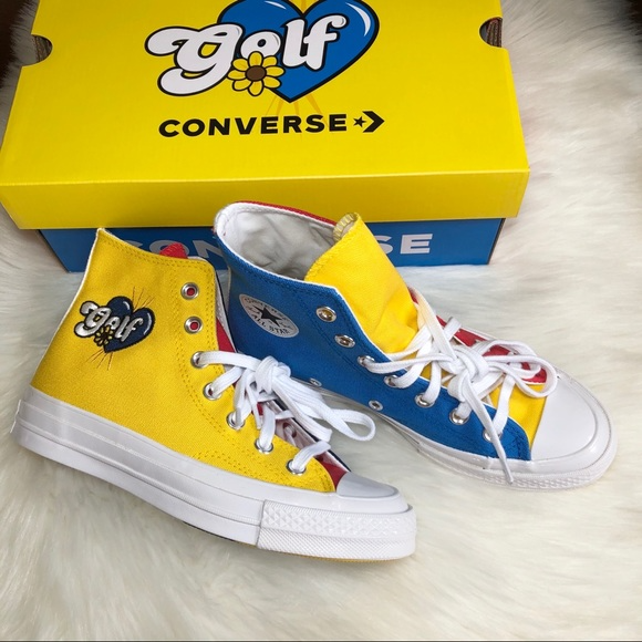 Giày Golf Wang x Converse Chuck 70 High 'Tri Panel' 169910C - Ảnh 5