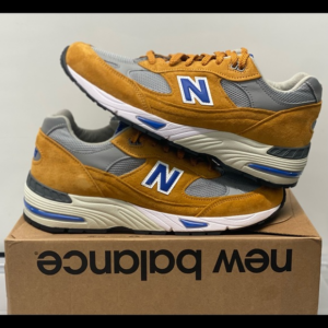 Alternative view of Giày New Balance 991 Made In England 'Yellow Blue' M991YBG