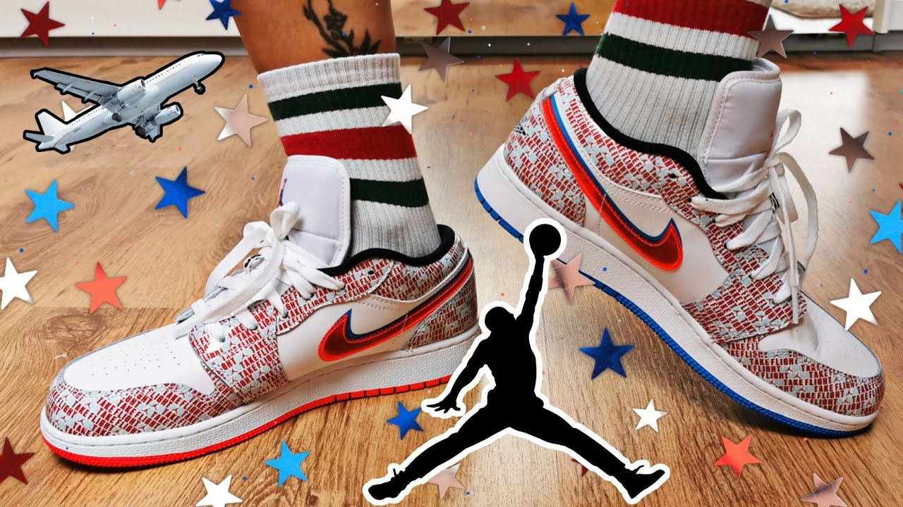 Giày Nike Air Jordan 1 Low GS SE Take Flight DD1527-114 - Ảnh 4