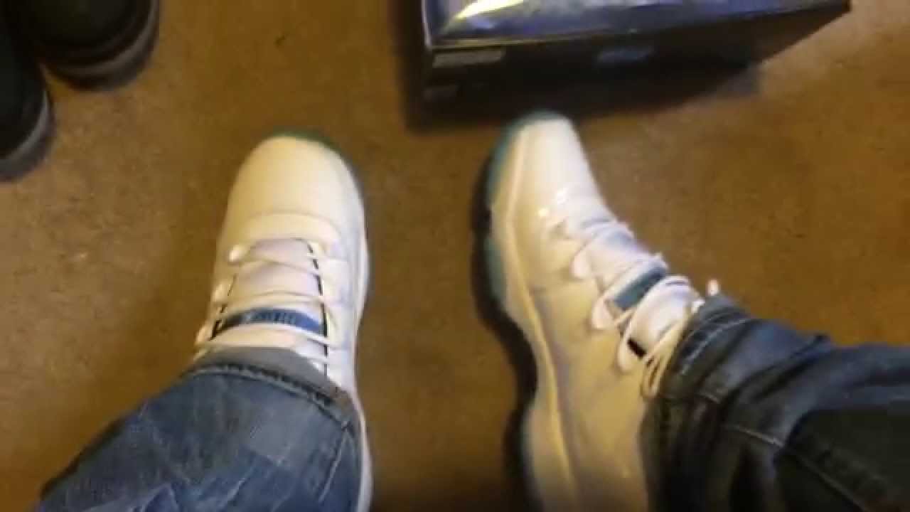 Giày Nike Air Jordan 11 BG 'Legend Blue' 378038-117 - Ảnh 3