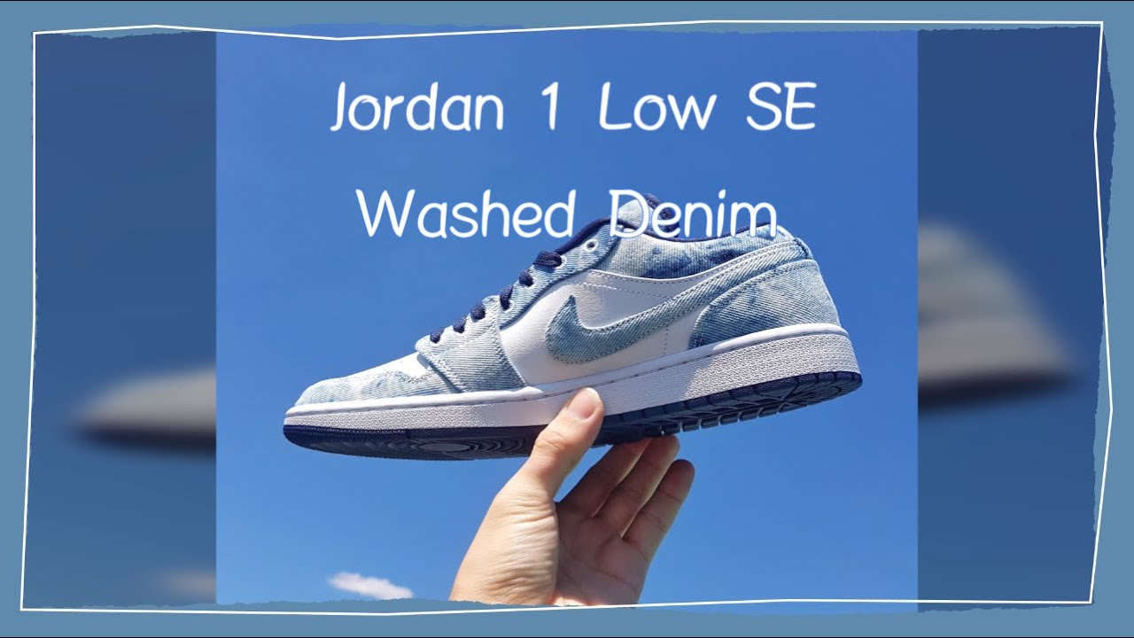 Giày Nike Air Jordan 1 Low SE 'Washed Denim' CZ8455-100 - Ảnh 6