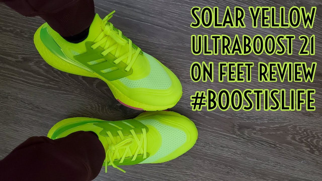 Giày Adidas UltraBoost 21 'Solar Yellow' FY0848 - Ảnh 6