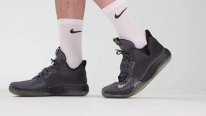 Alternative view of Giày Nike KD Trey 5 VII 'Dark Grey Metallic Gold' AT1200-003