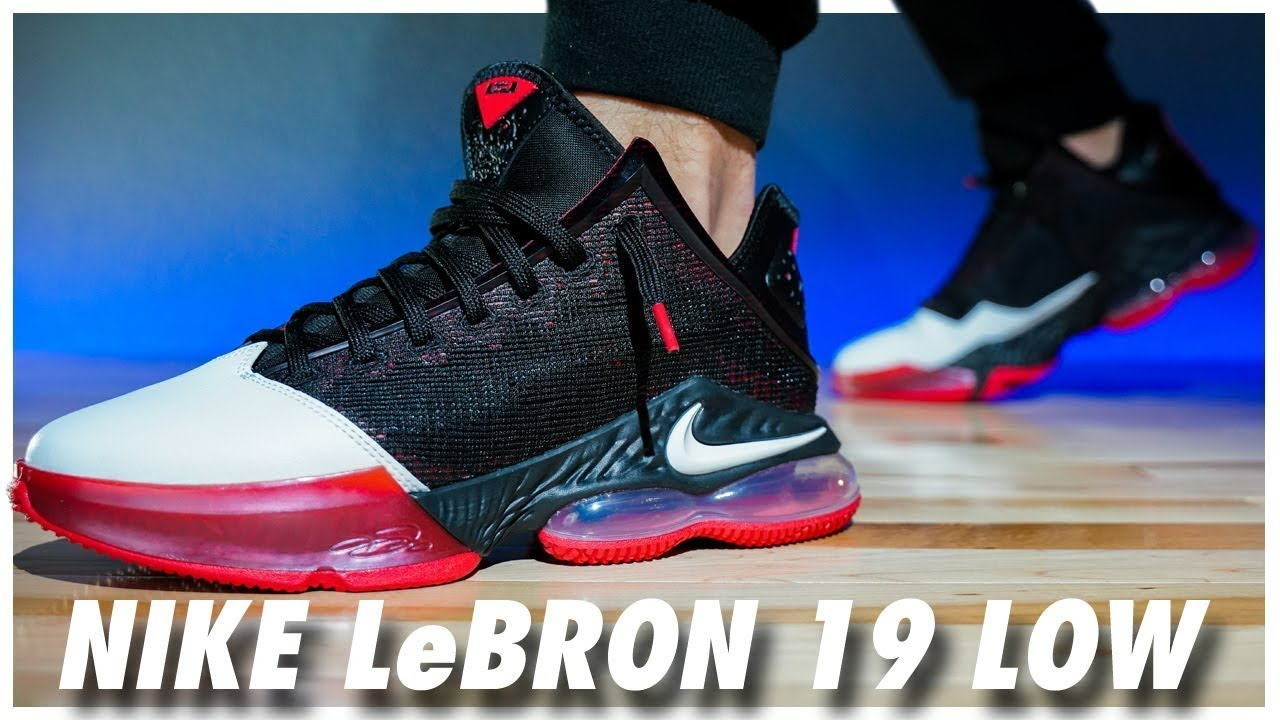 Giày Nike Lebron XIX Low EP 19 Bred Black Red DH1271-001 - Ảnh 7
