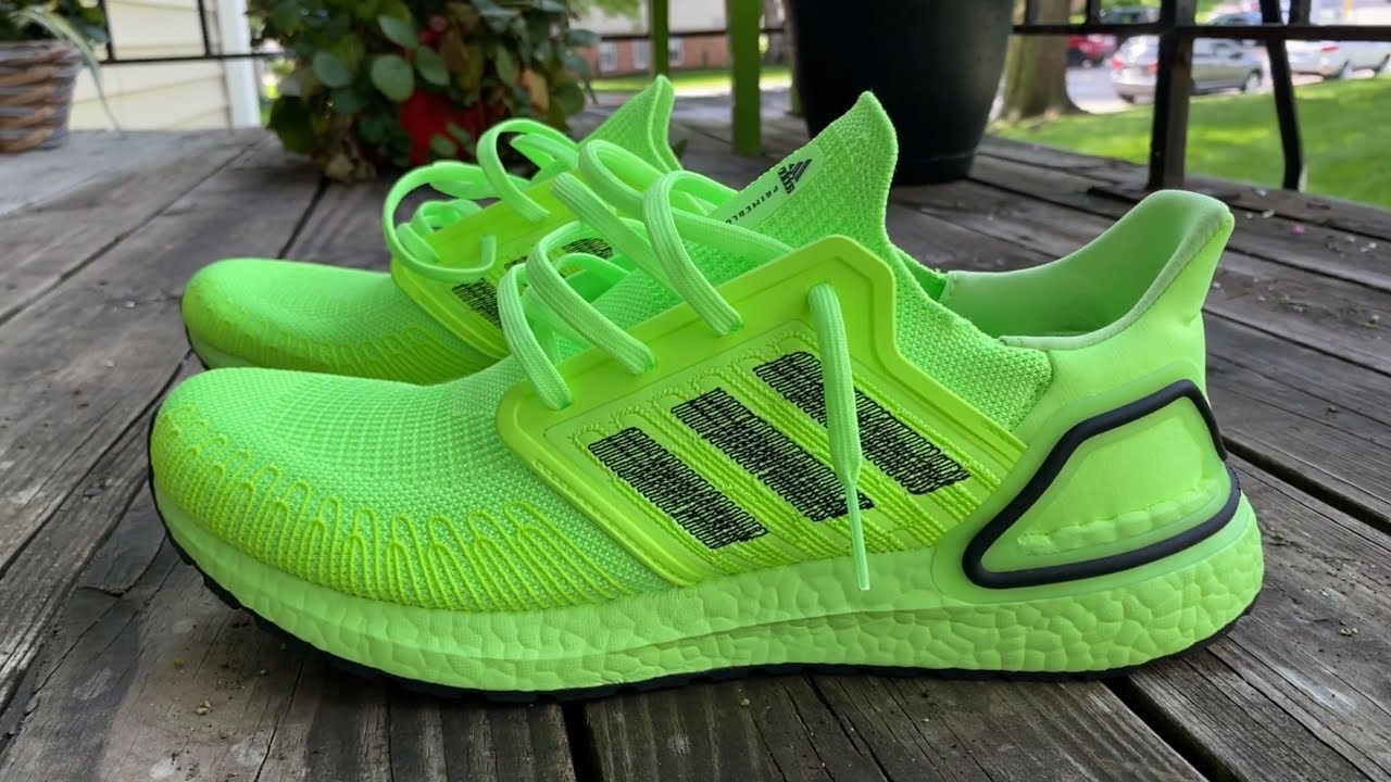 Giày Adidas Ultraboost 20 'Signal Green' EG0710 - Ảnh 3