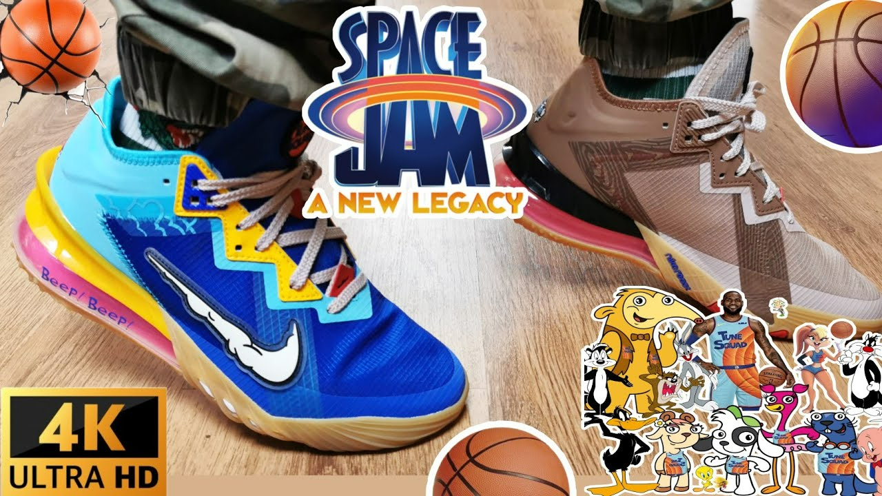 Giày Nike Space Jam x LeBron 18 Low GS 'Wile E. x Roadrunner' DJ3760-401 - Ảnh 7