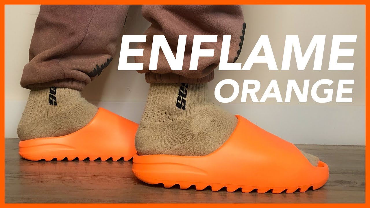 Dép Adidas Yeezy Slides 'Enflame Orange' GZ0953 - Ảnh 8