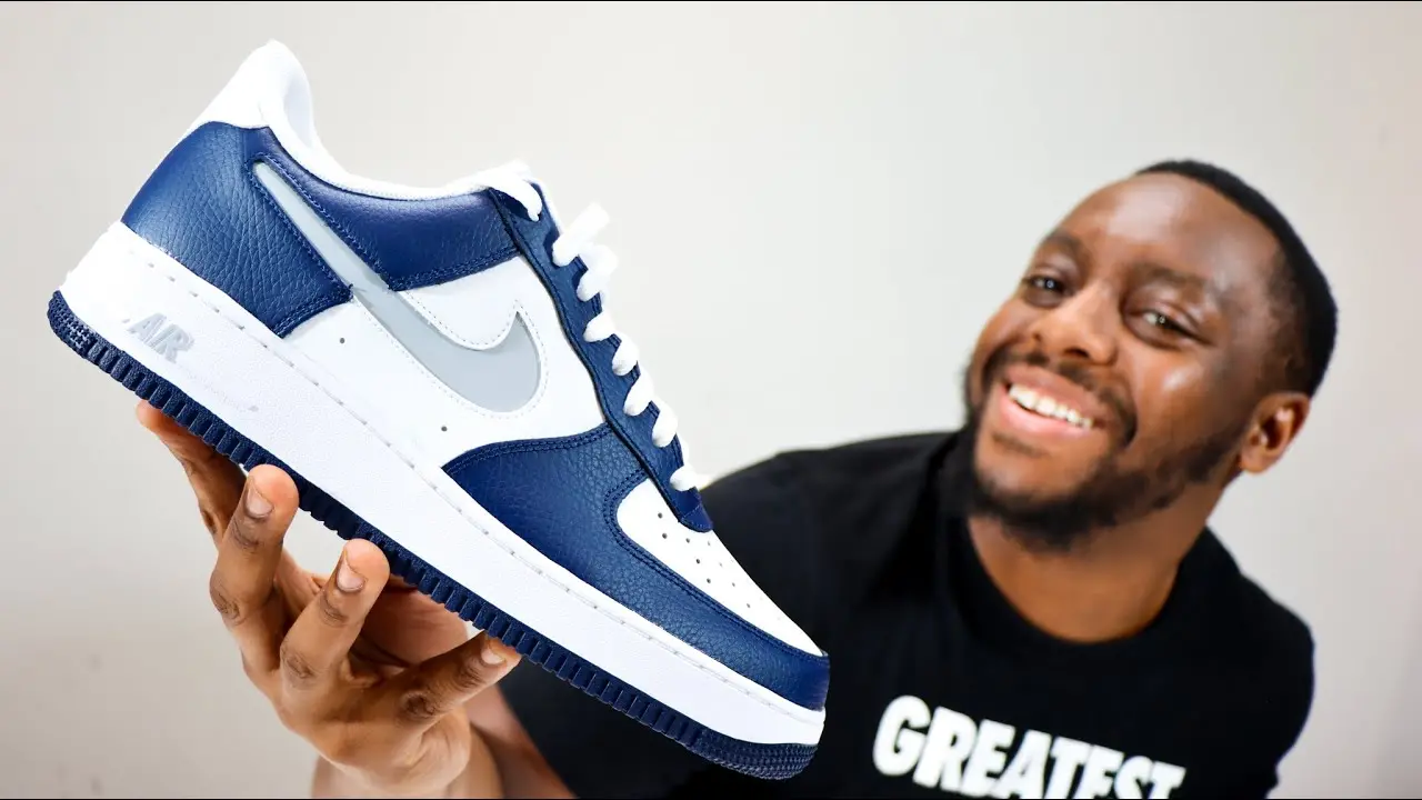 Alternative view of Giày Nike Air Force 1 Low 'White Navy Grey' DV3501-400