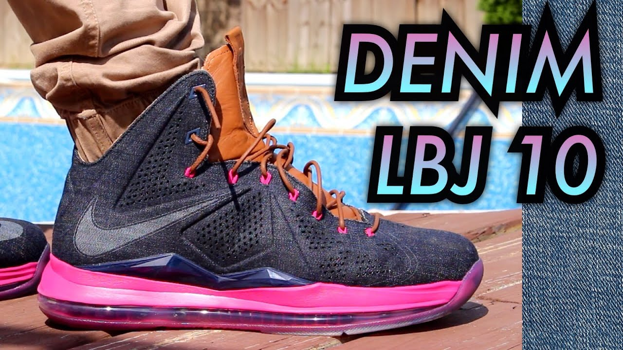Giày Nike LeBron 10 EXT Denim QS 'Denim' 597806-400 - Ảnh 8