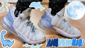 Alternative view of Giày Nike Lebron 18 NRG GS 'Blue Tint' CT4677-400