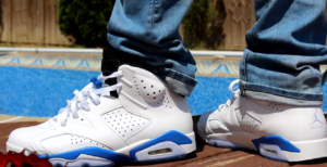 Giay Nike Air Jordan 6 Retro BG 'Sport Blue' 384665-107