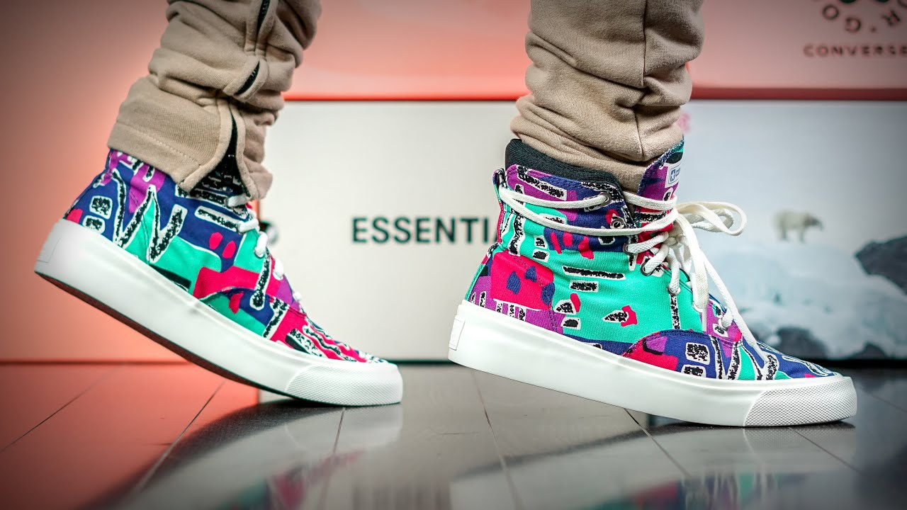 Giày Converse Fear of God ESSENTIALS x Skid Grip Limoges Green 169888C - Ảnh 7