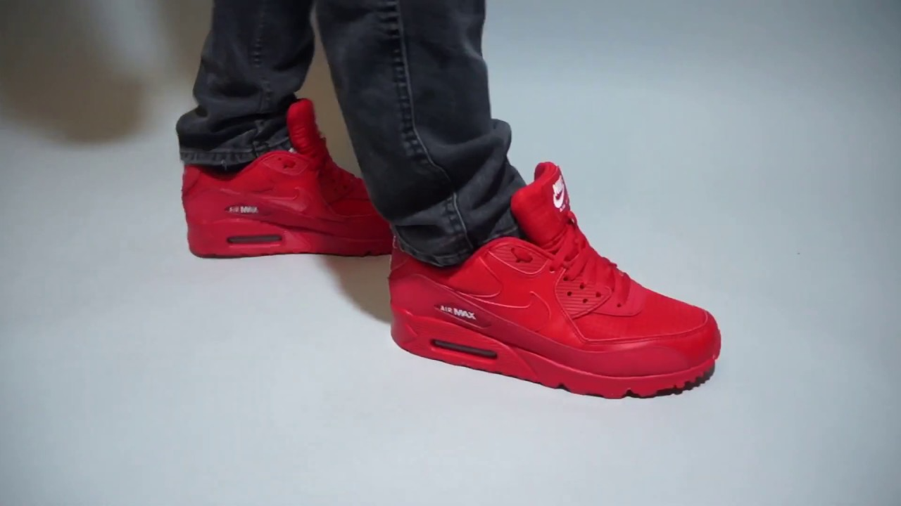 Giày Nike Air Max 90 Leather GS 'University Red' 833412-606 - Ảnh 5