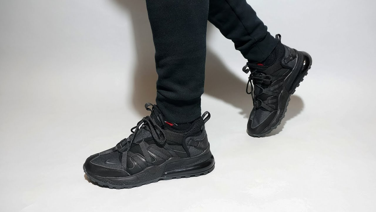 Giày Nike Air Max 270 Bowfin 'Triple Black' AJ7200-005 - Ảnh 3