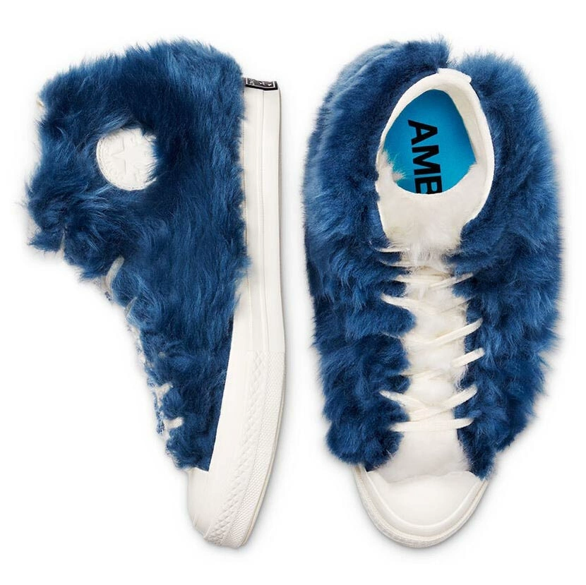Giay Converse AMBUSH x Chuck 70 High 'Fuzzy Navy Blue' 170587C