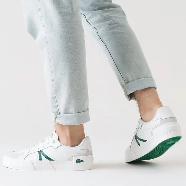 Alternative view of Giày Lacoste Mens L004 Sneakers 'White Green' 7-43CMA0057082