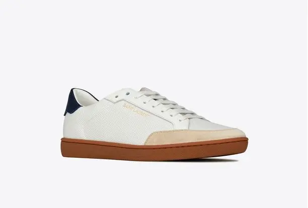 Alternative view of Giày Saint Lauren Court Classic White Red Blue