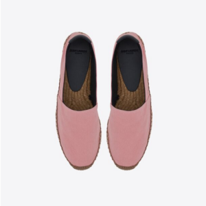 Alternative view of Giày Saint Laurent Embroidered Espadrilles In Canvas Pink 60595112N815564
