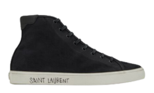 Giày Saint Laurent Malibu Mid Top Sneaker Black 606075GUZ201000
