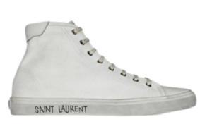 Giày Saint Laurent Malibu Mid Top Sneaker Optic White 606075-GUZ20-9030