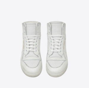 Giay Saint Laurent SL 24 Mid-top 'White' 610618-04LB0-9030