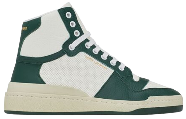 Giay Saint Laurent SL 24 Mid-top 'White Green' 610618-AAAS4-8513