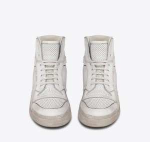 Giay Saint Laurent SL24 Mid-top 'White' 610619-04LB0-9030