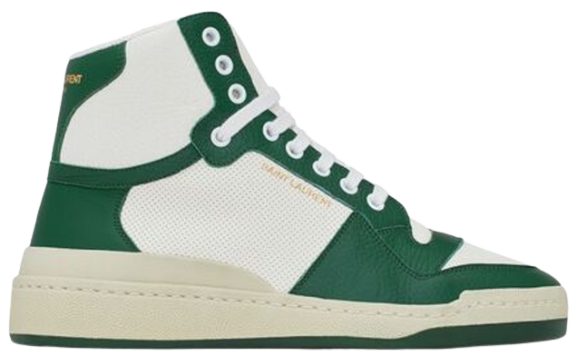 Giay Saint Laurent SL 24 Mid-top 'White Green' 610619AAAS48513