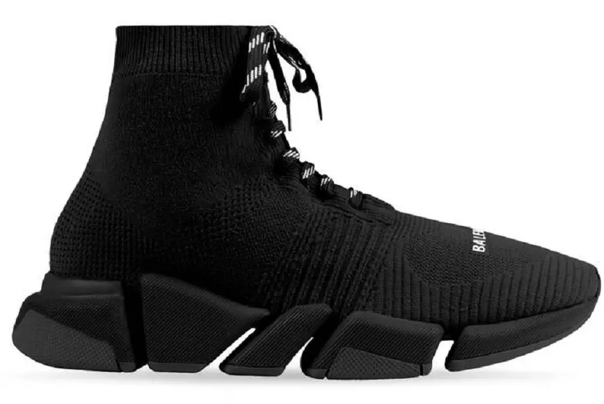 Giày Balenciaga Speed 2.0 Lace-Up Trainers 'Black' 617258-W2DB1-1013