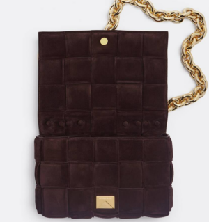 Alternative view of Túi Bottega Veneta Padded Intreccio Suede Cross-body Bag 631421V04N02132