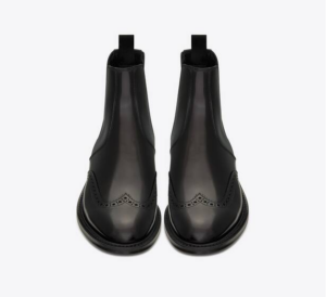 Alternative view of Giày Saint Laurent Army Chelsea Boots in Smooth Leather 'Black'