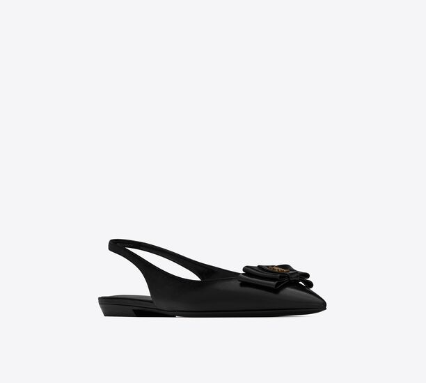 Giay Saint Laurent Anais Slingback 'Black' 6496211ZJ101299