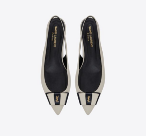 Giay Saint Laurent Anais Slingback 'Pearl' 649621AAAOF1912