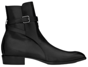 Giày Saint Laurent Wyatt Jodhpur Boots In Mooth Leather 'Black' 663414-1YL00-1000