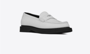 Alternative view of Giày Saint Laurent Teddy Penny Loafer 'White' 66874826Y009030