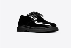 Alternative view of Giày Saint Laurent Teddy Derbies In Patent Leather 'Black'