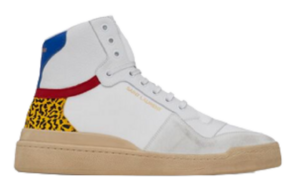 Giày Saint Laurent SL24 Mid Top Sneaker Off White 669430-12N40-4062