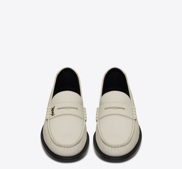 Giay Saint Laurent Le Loafer 'White' 67023218RTT1906