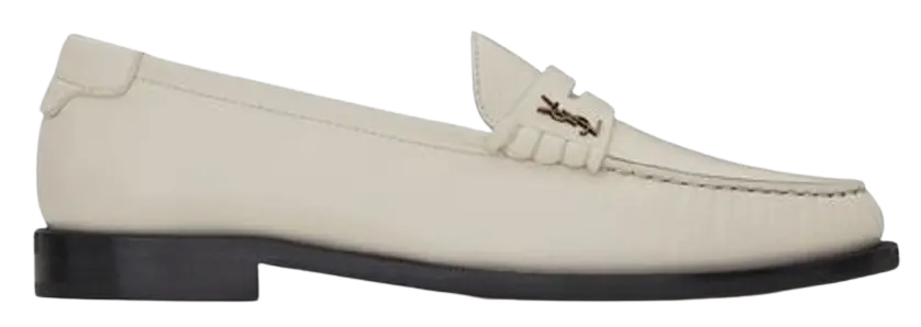 Giay Saint Laurent Le Loafer 'White' 67023218RTT1906