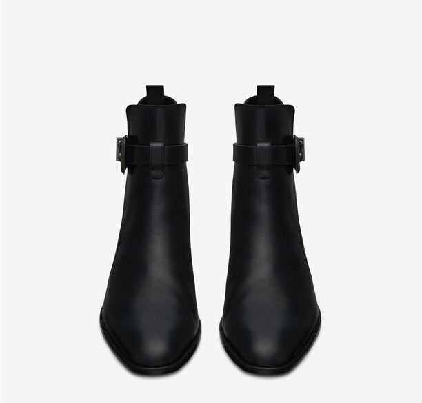 Giày Saint Laurent Wyatt Jodhpur Boots Black 68830228N001000 - Ảnh 2