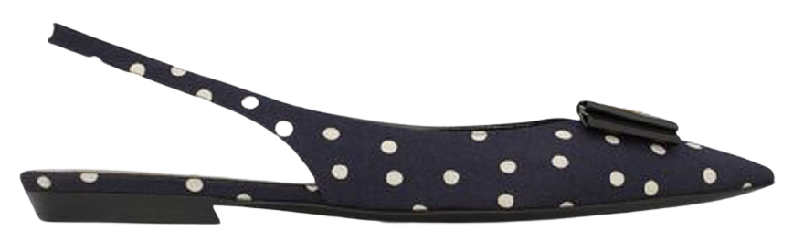 Giay Saint Laurent Anais Slingback 'Marine' 68887814T404172