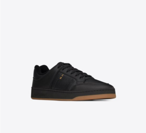 Alternative view of Giày Saint Laurent SL 61 Low Top In Grained Leather 'Black'